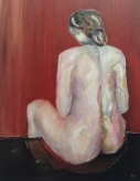Rückenakt, 女性の背, 2012, Öl auf Leinwand, Ernst-Ulrich Jacobi